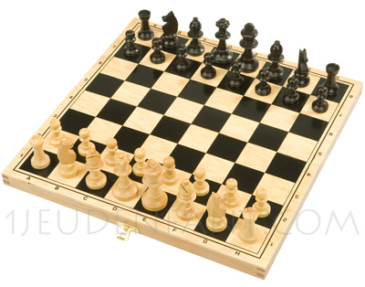 Wooden boxes with Chess games