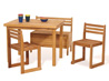 Children's furniture: 1 Table - 2 Chairs and 1 Bench with storage for toys 