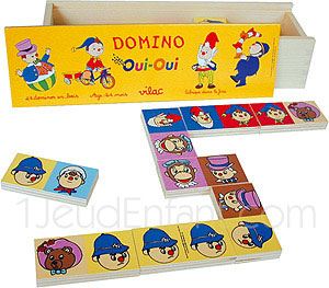 Jeux de dominos OUI-OUI en bois