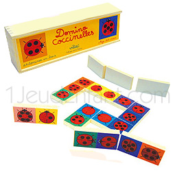 Jeux de dominos Coccinelles en bois