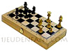 Wood box with Chessboard and boxwood chessmans