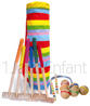 Wooden Croquet game for 6 gamers - with big model golf bag 