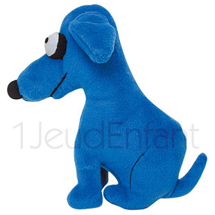Doudou peluche chien bleu le beau - Doudous peluches de l'artiste Keith Haring