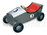VILAC: Red racing wooden car with pedals